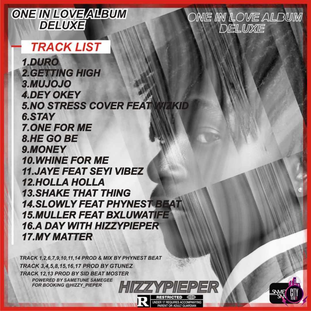 Download Hizzypieper — One In Love Deluxe Album Tracklist